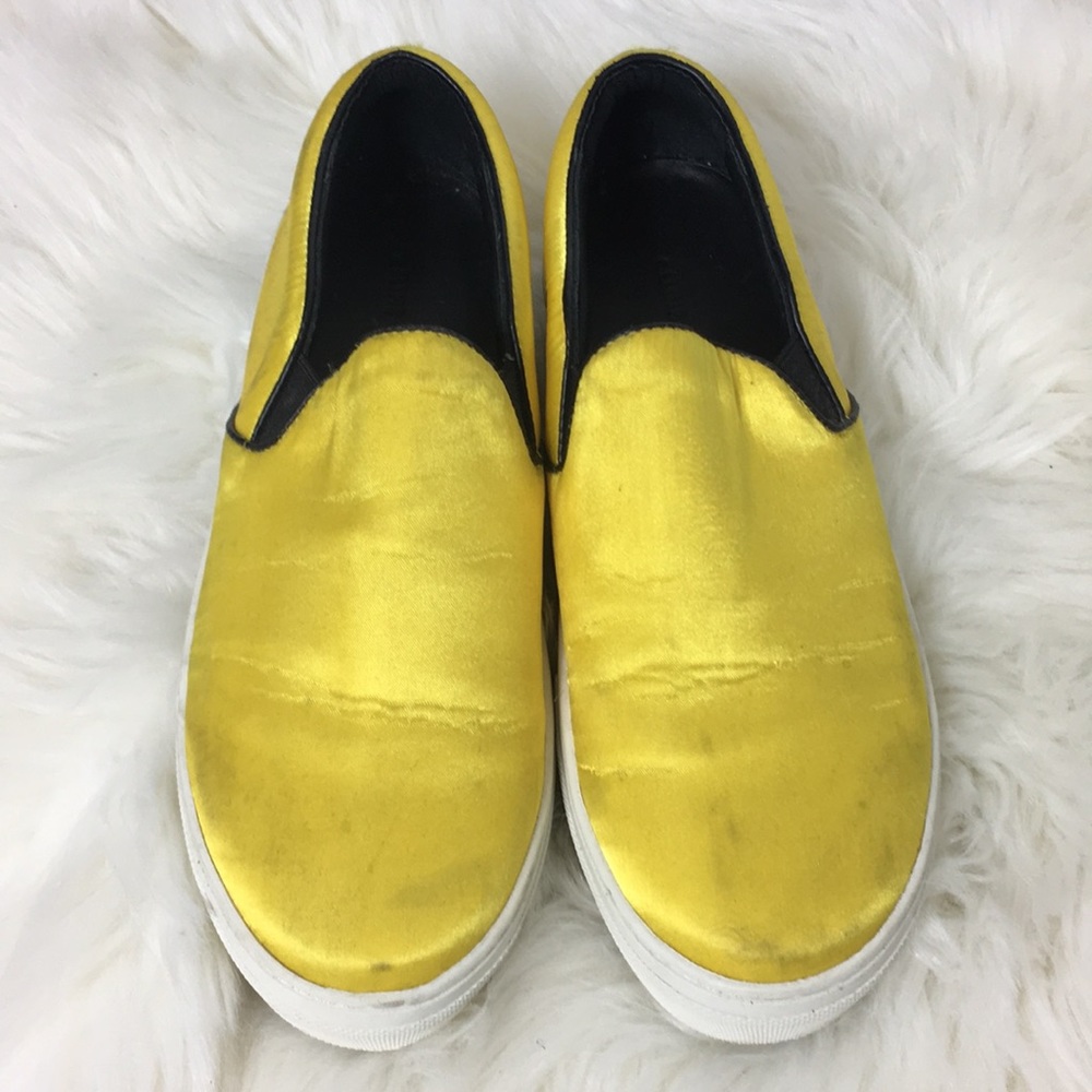 Celine Slip on Shoes Bright Yellow 38